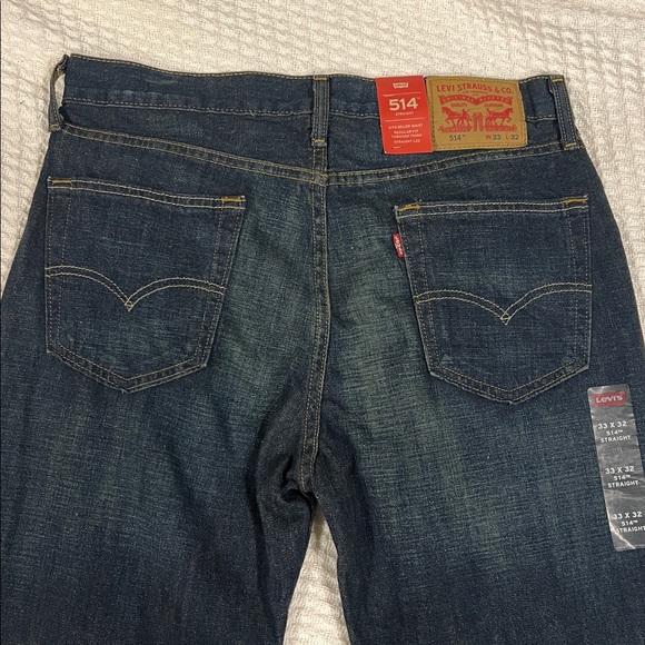 Levi's 514 straight leg jeans- W33 L32 - Picture 2 of 9